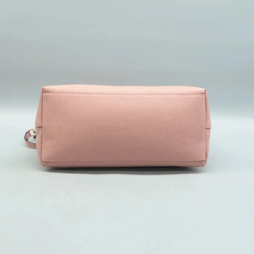 Authentic Gucci Soho Dome Satchel Pink Leather Crossbody Shoulder Bag Luxury Bag - Picture 6 of 13